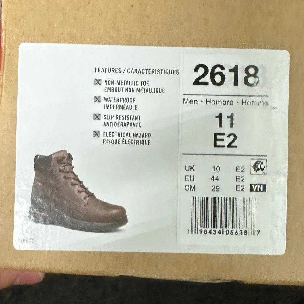 Red Wing IRONFLEX Mens Sz 11EE Waterproof Safety Toe Boots 2618 Extra Insoles